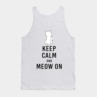Keep calm and meow on Tank Top